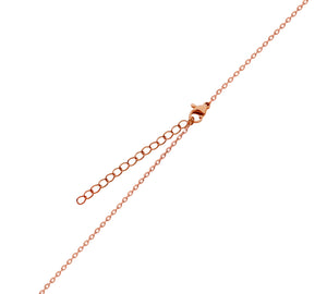 Kappa Delta Mini Dog Tag Necklace Rose Gold Filled