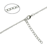 Alpha Sigma Tau Vertical Bar Necklace Stainless Steel