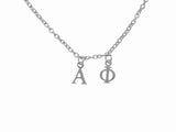 Alpha Phi Choker Dangle Necklace Stainless Steel