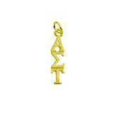 Alpha Sigma Tau Sorority Lavalier Necklace Gold Filled