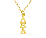 Alpha Xi Delta Sorority Lavalier Necklace Gold Filled