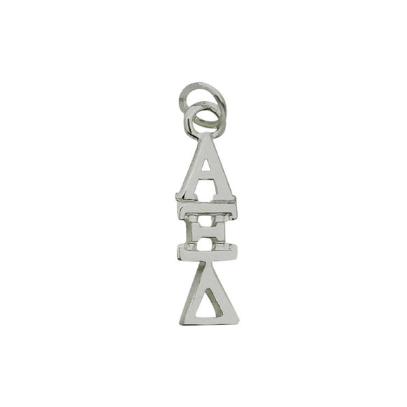 Alpha Xi Delta Sorority Lavalier Necklace Silver Plated