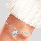 Chi Omega Paperclip Bracelet Stainless Steel