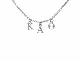 Kappa Alpha Theta Choker Dangle Necklace Stainless Steel