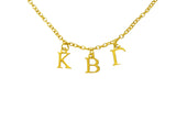 Kappa Beta Gamma Choker Dangle Necklace Gold Filled