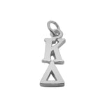Kappa Delta Sorority Lavalier Necklace Silver Plated