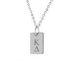 Kappa Delta Mini Dog Tag Necklace Stainless Steel