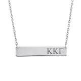Kappa Kappa Gamma Sorority Horizontal Bar Necklace
