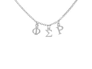 Phi Sigma Rho Choker Dangle Necklace Stainless Steel