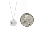 Phi Sigma Sigma Dainty Sorority Necklace Stainless Steel