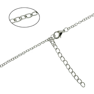Alpha Omicron Pi Choker Dangle Necklace Stainless Steel