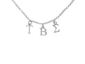 Tau Beta Sigma Choker Dangle Necklace Stainless Steel
