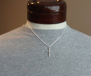 Small Cross Necklace Cross Pendant, Religious Jewelry Gift, Minimalist Necklace - DKGifts.com