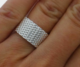 Mesh Band Love Wedding Ring Statement Ring Unisex Mesh Band **USA Seller - DKGifts.com