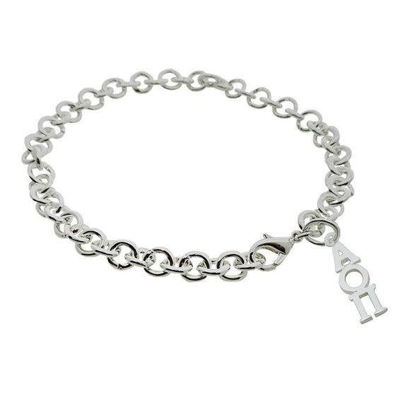 Alpha Omicron Pi Rolo Sorority Bracelet with Lobster Clasp - DKGifts.com