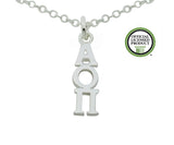 Alpha Omicron Pi Greek Sorority Lavalier Charm Drop Necklace - DKGifts.com