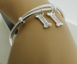 Hand Stamped Personalized Dog Bracelet Bangle - DKGifts.com