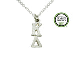 Kappa Delta Greek Sorority Lavalier Charm Drop Necklace - DKGifts.com