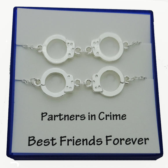 Partners in Crime Best Friend Necklace - DKGifts.com