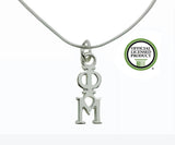 Phi Mu Greek Sorority Lavalier Pendant Necklace - DKGifts.com
