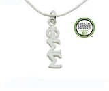 Phi Sigma Sigma Greek Sorority Lavalier Pendant Necklace - DKGifts.com